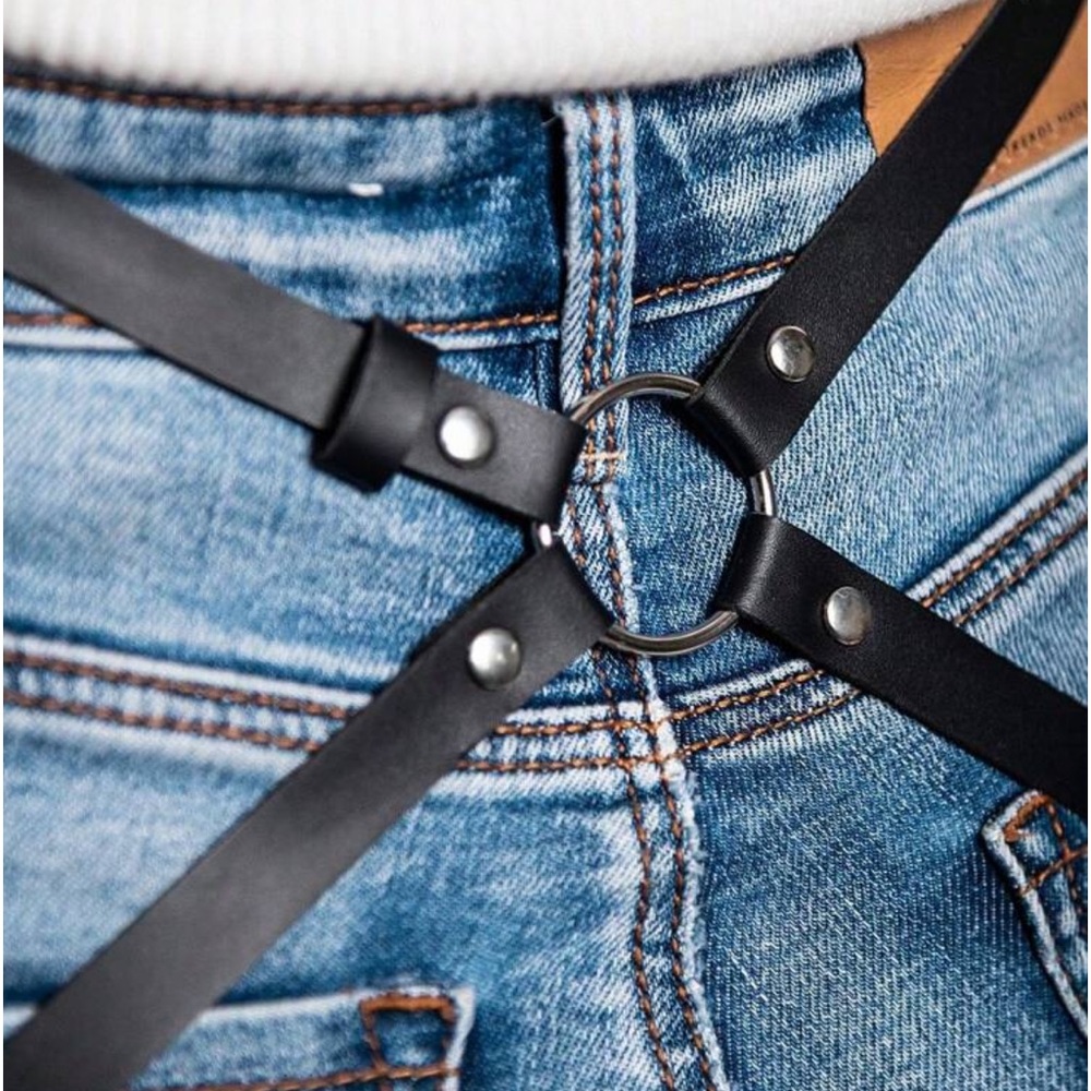 PU Leather Bottoms Harness Belt Accessory - Picture 4 of 8